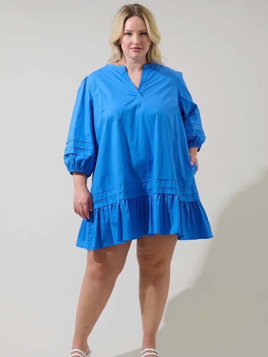 Sugarlips Dresses & Skirts - Sugarlips Velma Ruffle Shift Dress Curve